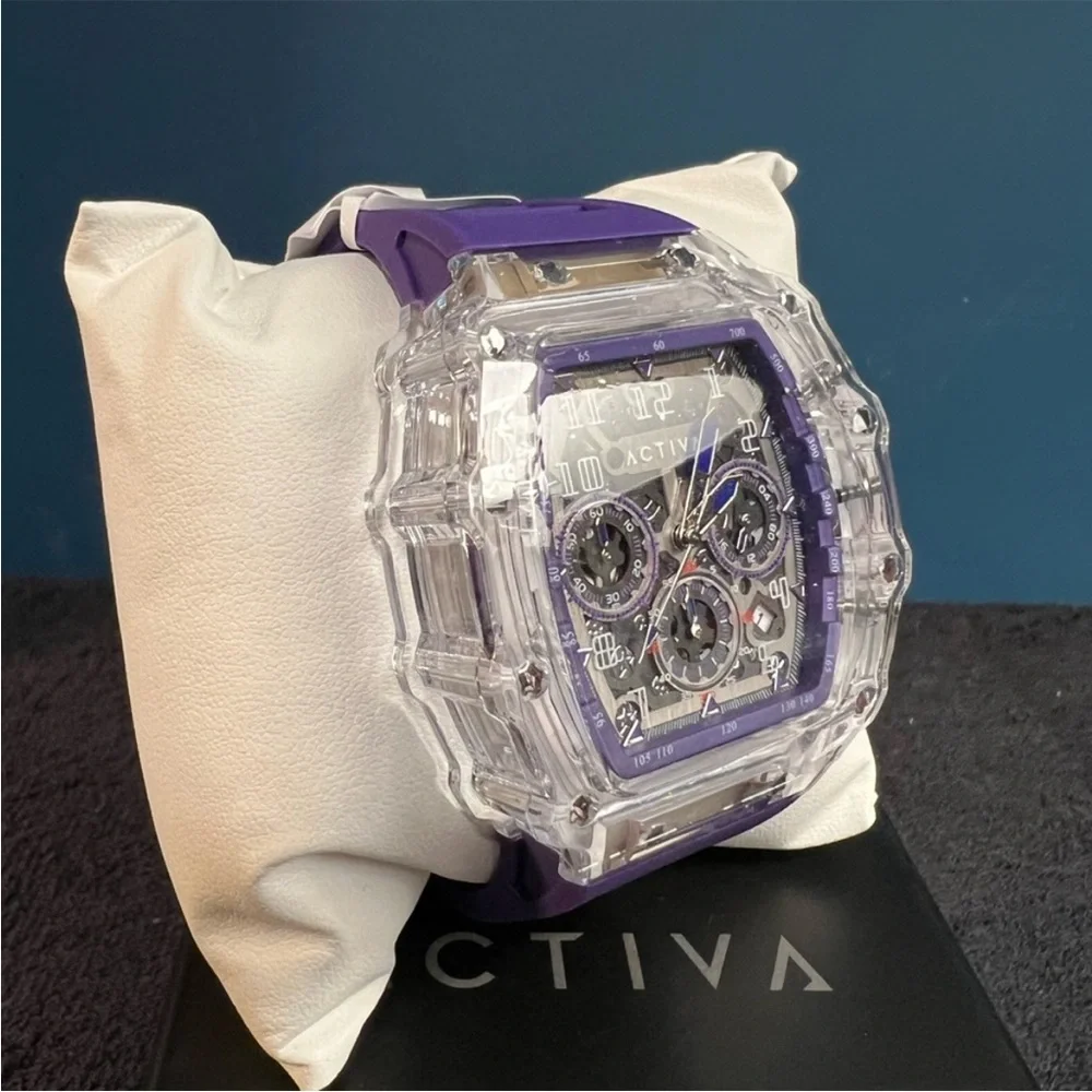 Rare Activa X Invicta Purple and Black Women's Watch new in box - Picture 3 of 10